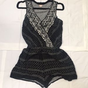 Black and White Romper